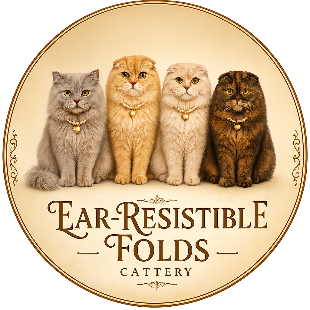 Ear-Resistible Folds Cattery logo